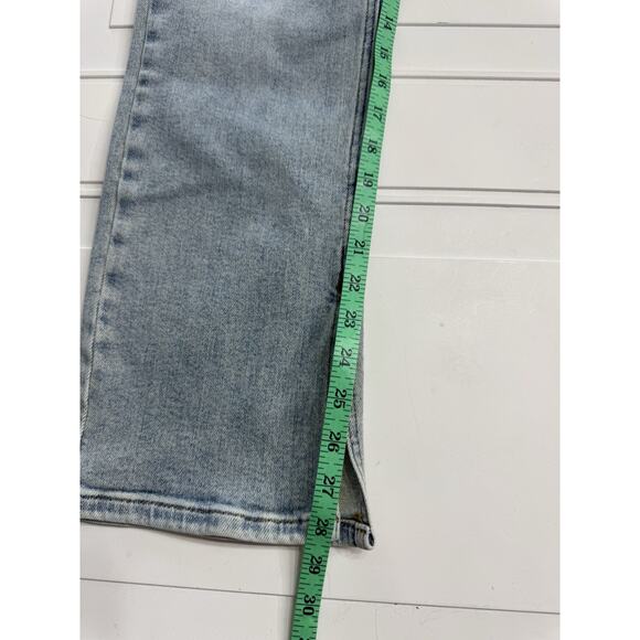 Judy Blue Jeans Womens Distressed 5/27 Blue Straight Stretch Medium Wash Denim - Picture 3 of 7